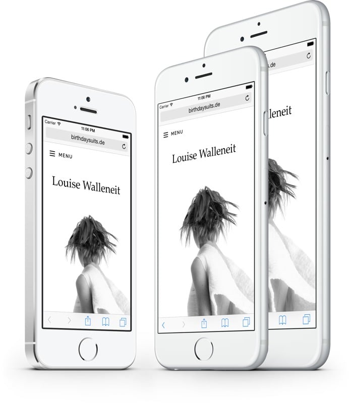 Birthday Suits iPhones Mockup