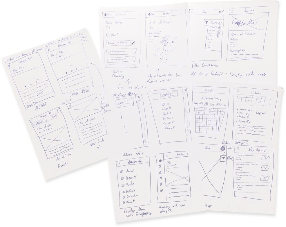 gemeindeapp Sketches