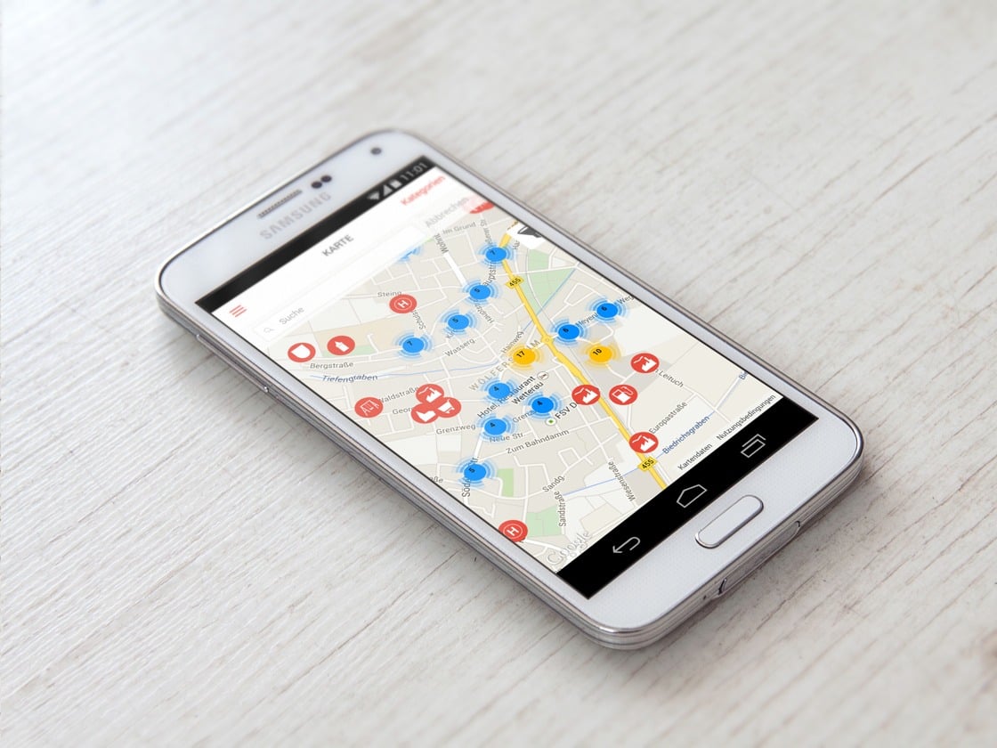 Gemeinde App view from left
