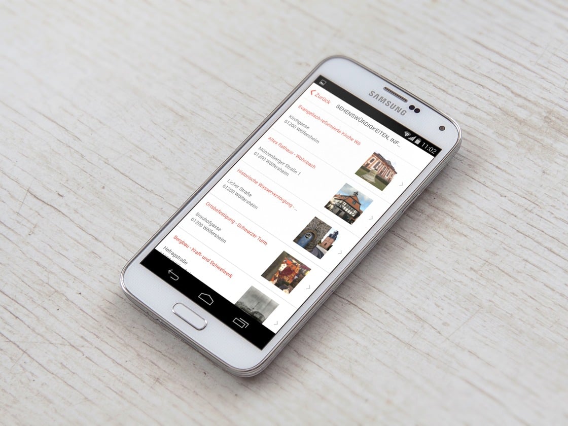 Gemeinde App view from right