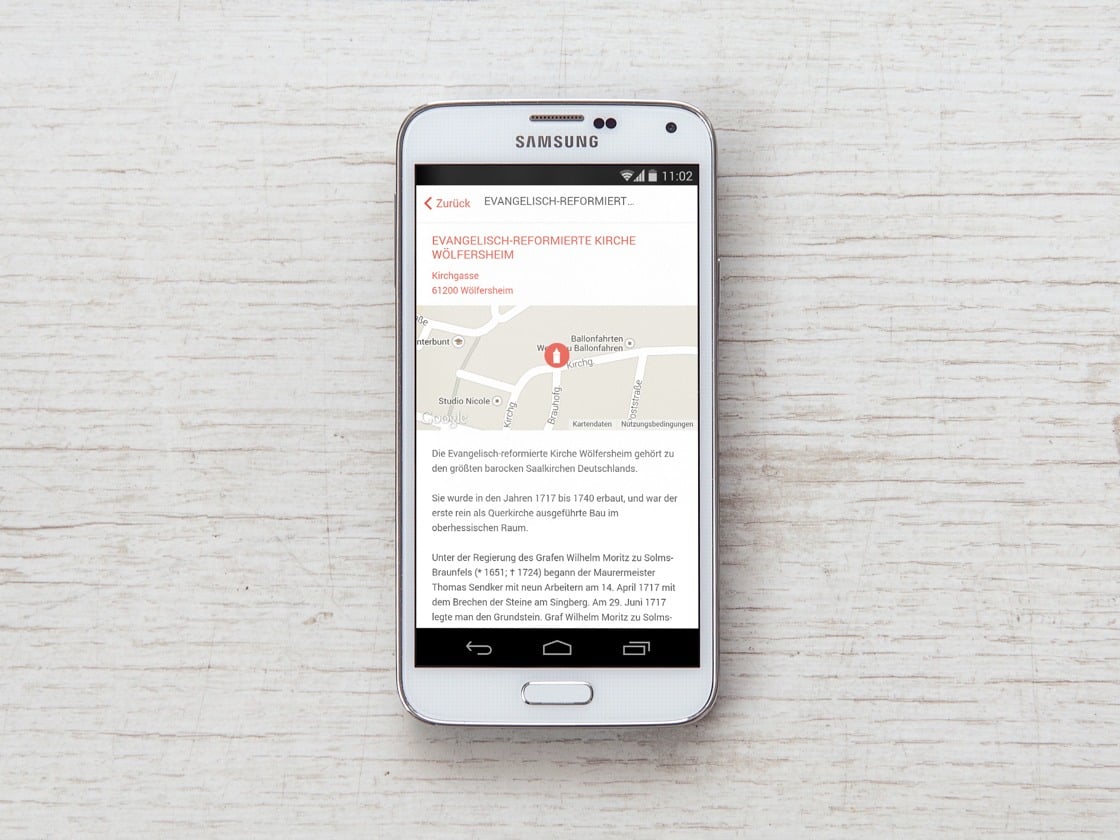 Gemeinde App view from top